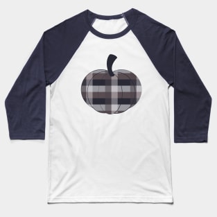 Modern Plaid Pumpkin_1 Baseball T-Shirt